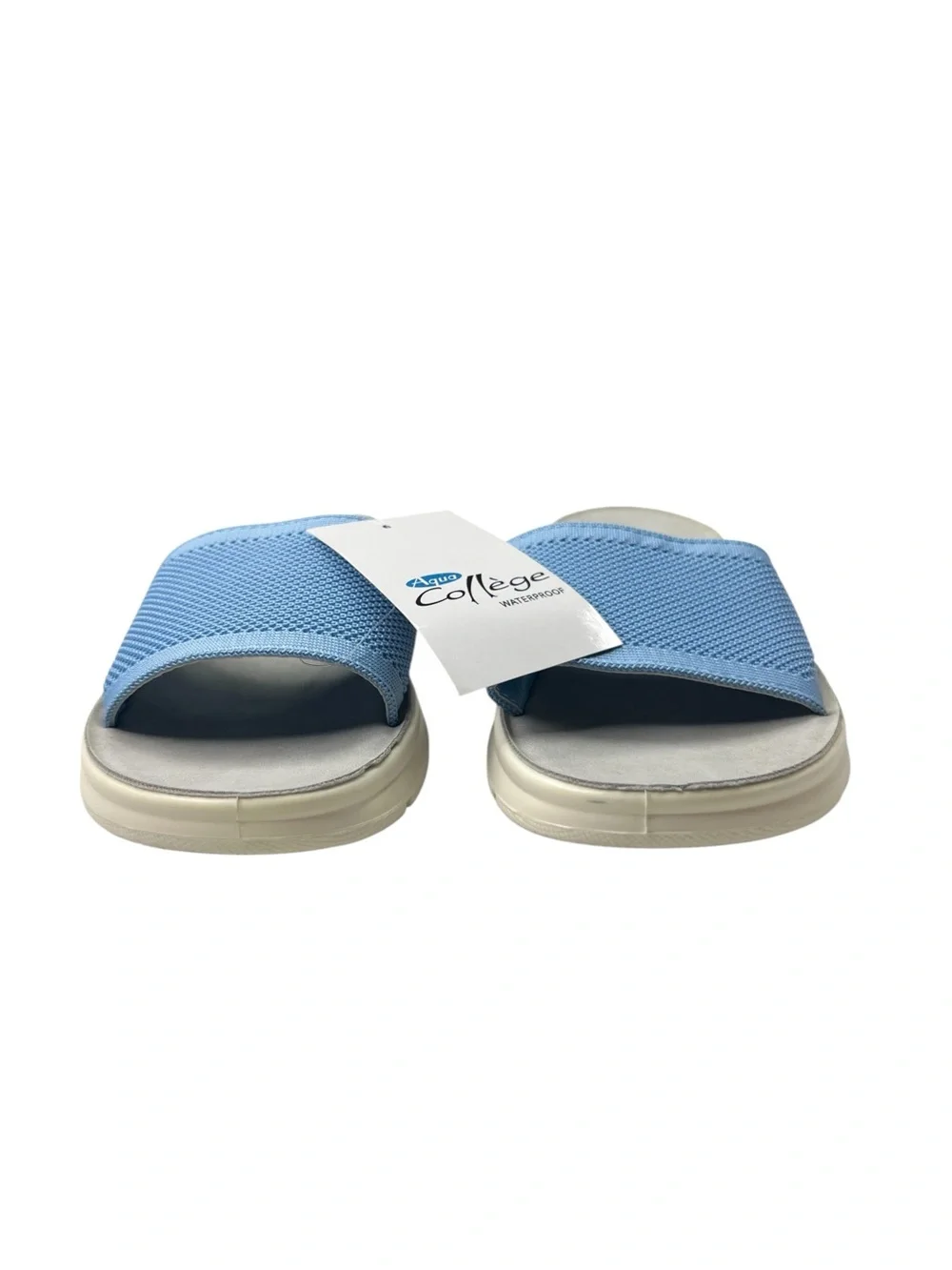 Aqua College Alina Waterproof Slide Sandals Size 7.5 Light Blue Slides NWTOS